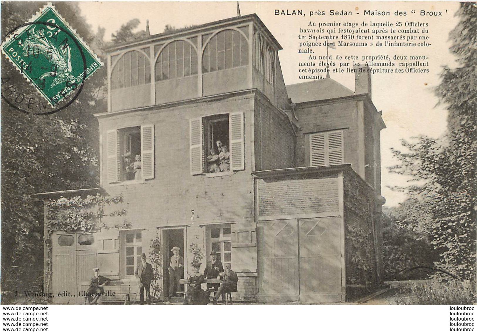 BALAN PRES SEDAN MAISON DES BROUX - Autres & Non Classés