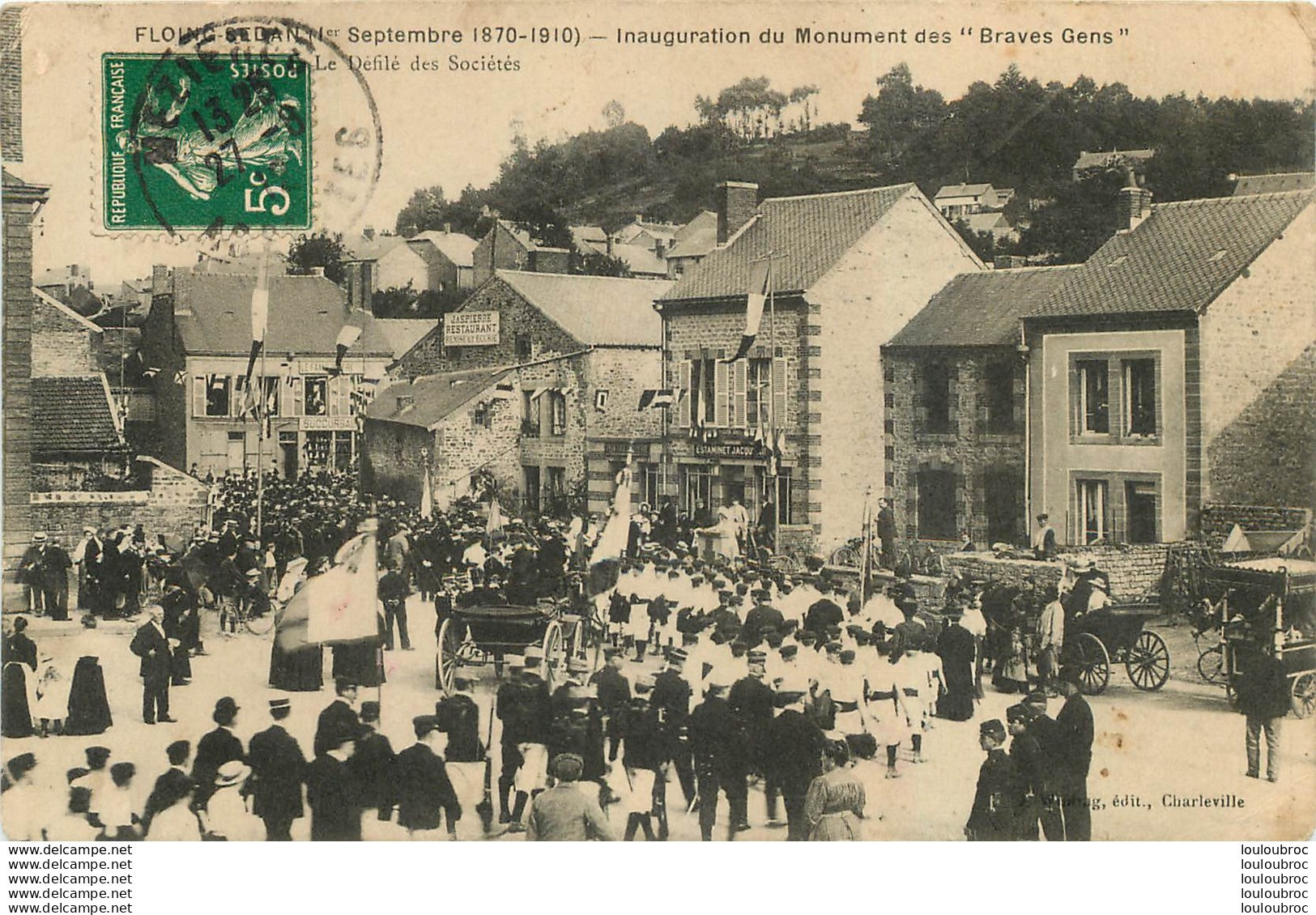 FLOING SEDAN INAUGURATION DU MONUMENT DES BRAVES GENS  LE DEFILE DES SOCIETES - Other & Unclassified