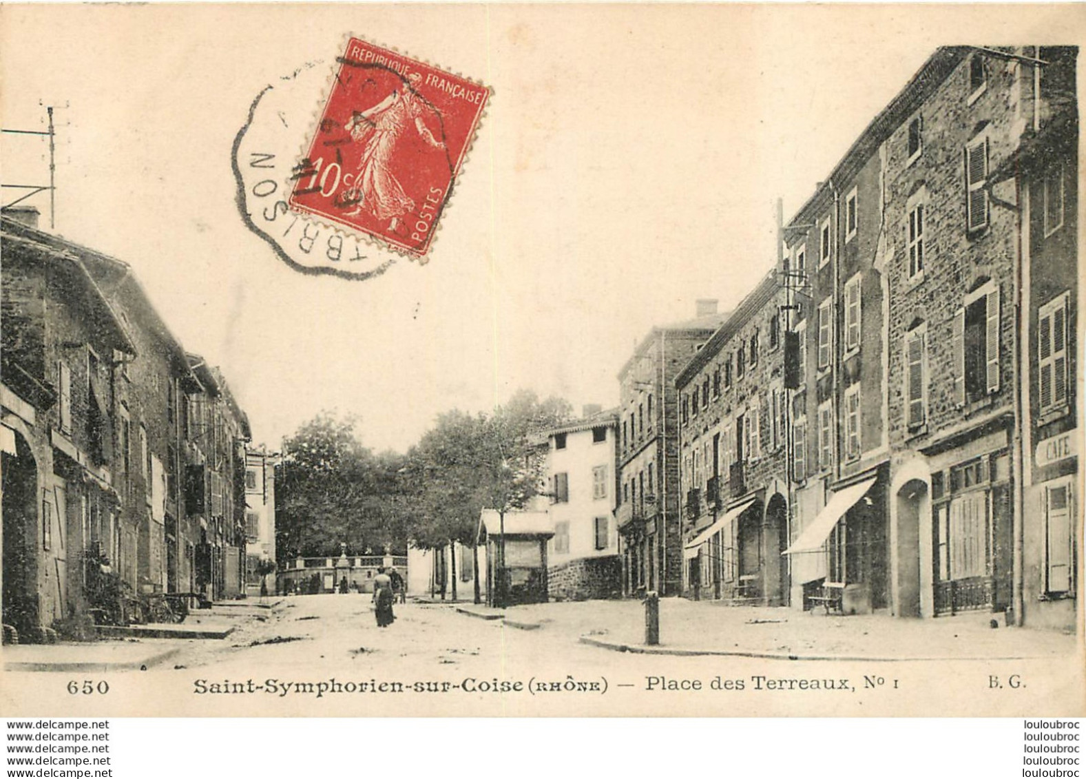 SAINT SYMPHORIEN SUR COISE PLACE DES TERREAUX - Saint-Symphorien-sur-Coise