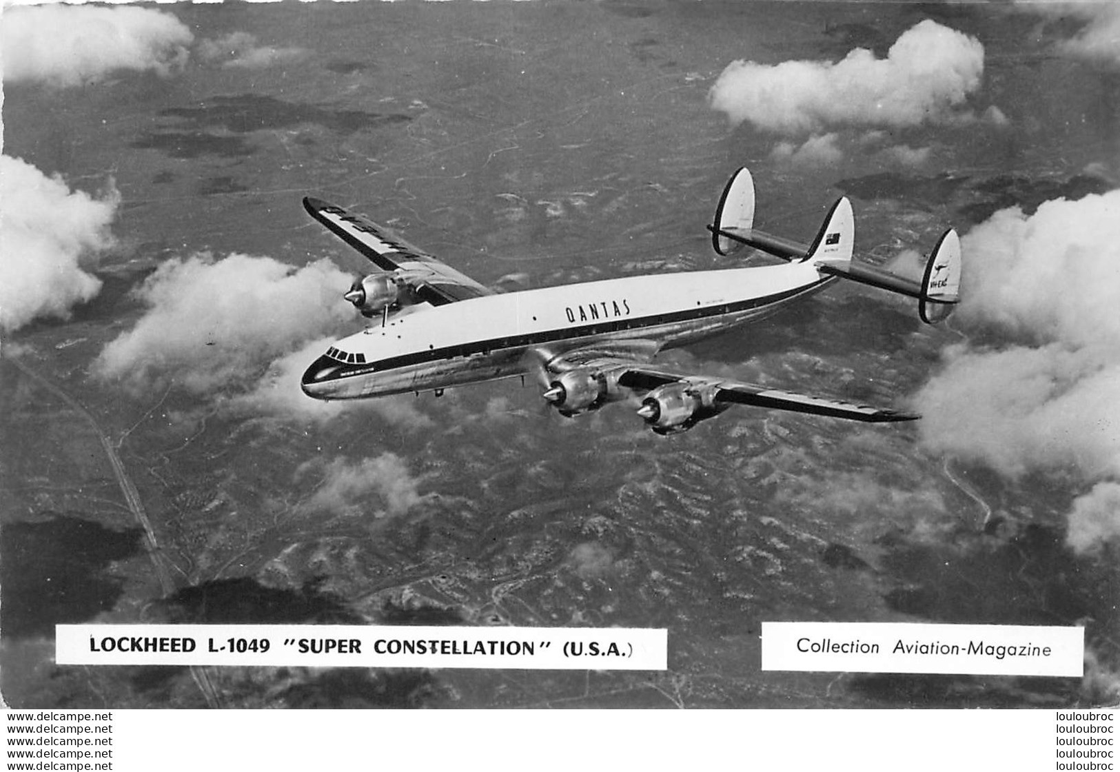 AVION LOCKHEED L-1049 SUPER CONSTELLATION CPSM COLLECTION AVIATION MAGAZINE - 1946-....: Modern Tijdperk