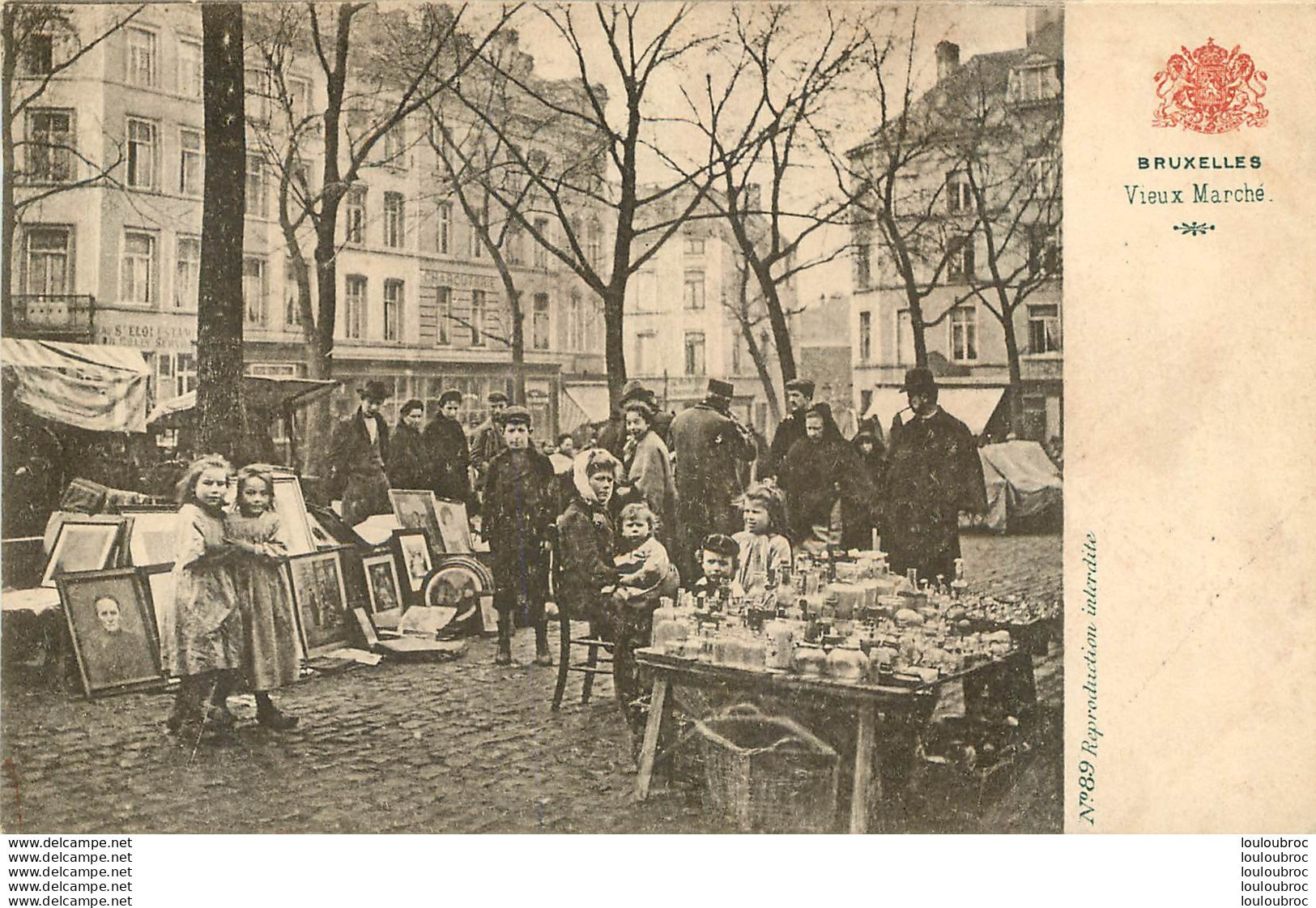 BRUXELLES VIEUX MARCHE DEBALLAGE BROCANTE - Markten