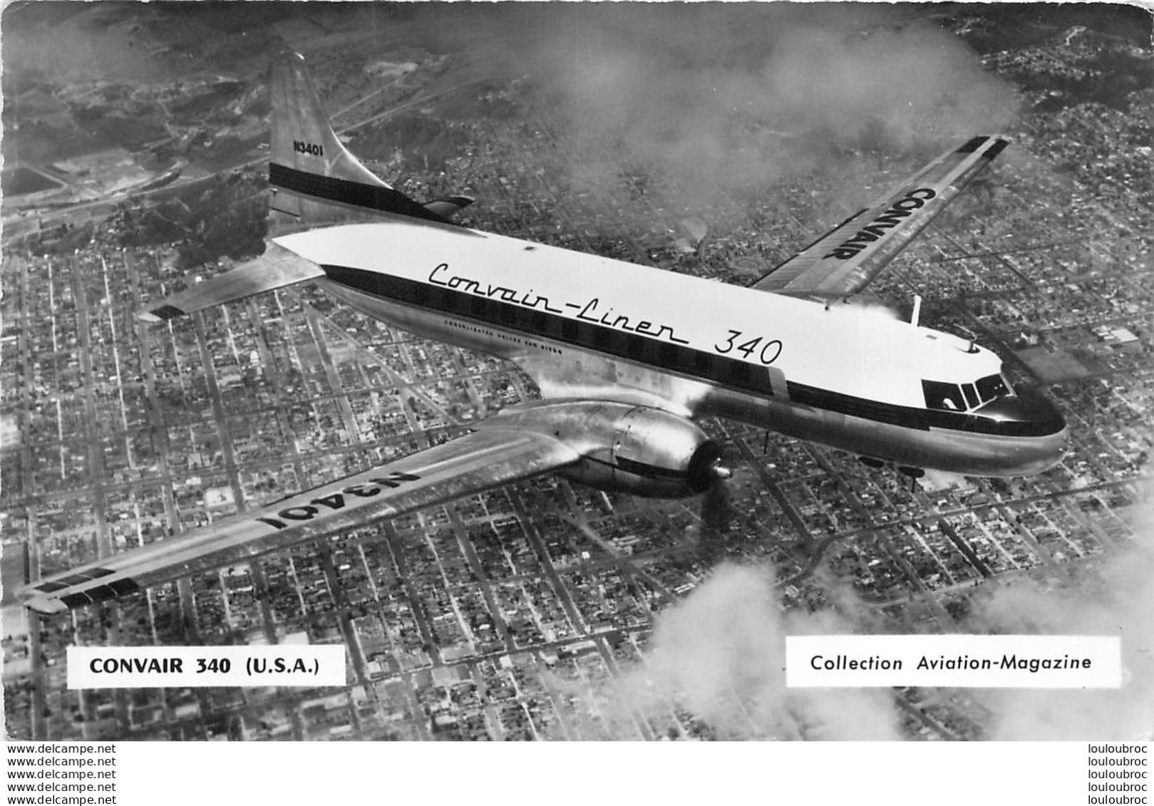 AVION CONVAIR 340  CPSM COLLECTION AVIATION MAGAZINE - 1946-....: Ere Moderne