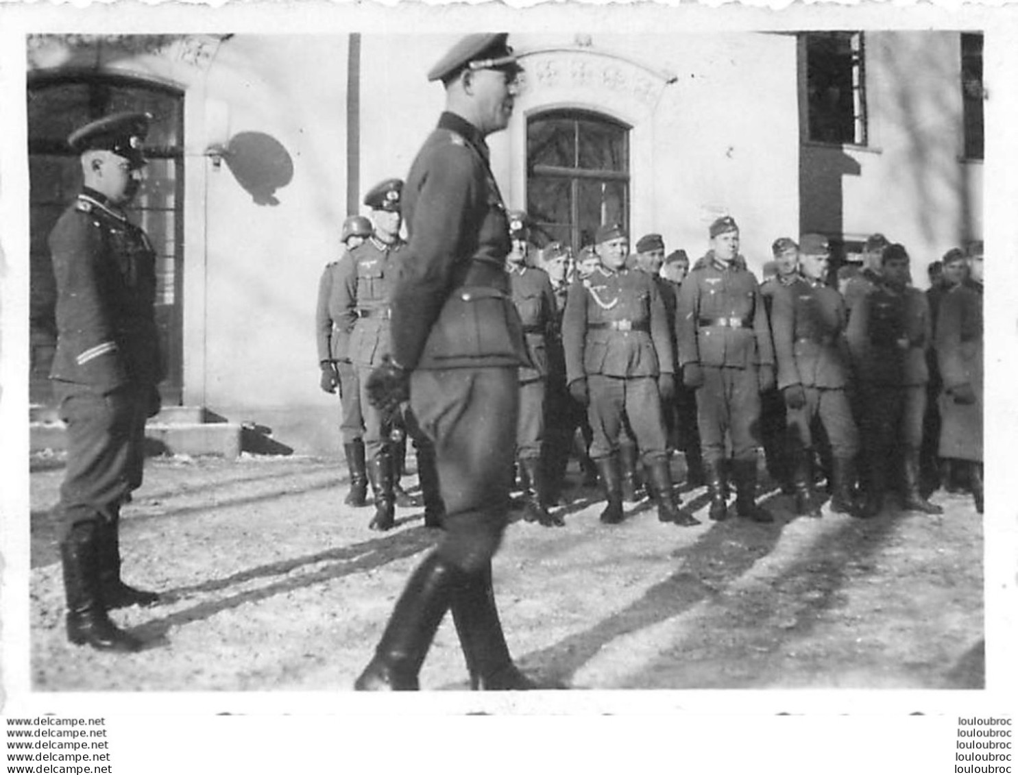 PHOTO ORIGINALE GUERRE 39/45 WW2 SOLDATS ALLEMANDS WERHRMACHT  8.50 X 6 CM - Guerre, Militaire