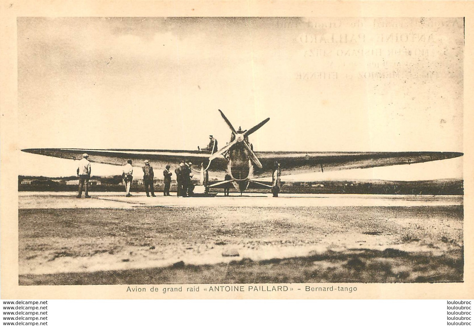 AVION DE GRAND RAID ANTOINE PAILLARD  BERNARD TANGO - 1946-....: Ere Moderne