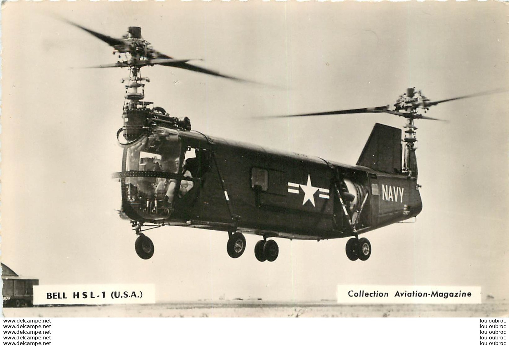 HELICOPTERE BELL HSL-1 USA CPSM COLLECTION AVIATION MAGAZINE - Elicotteri