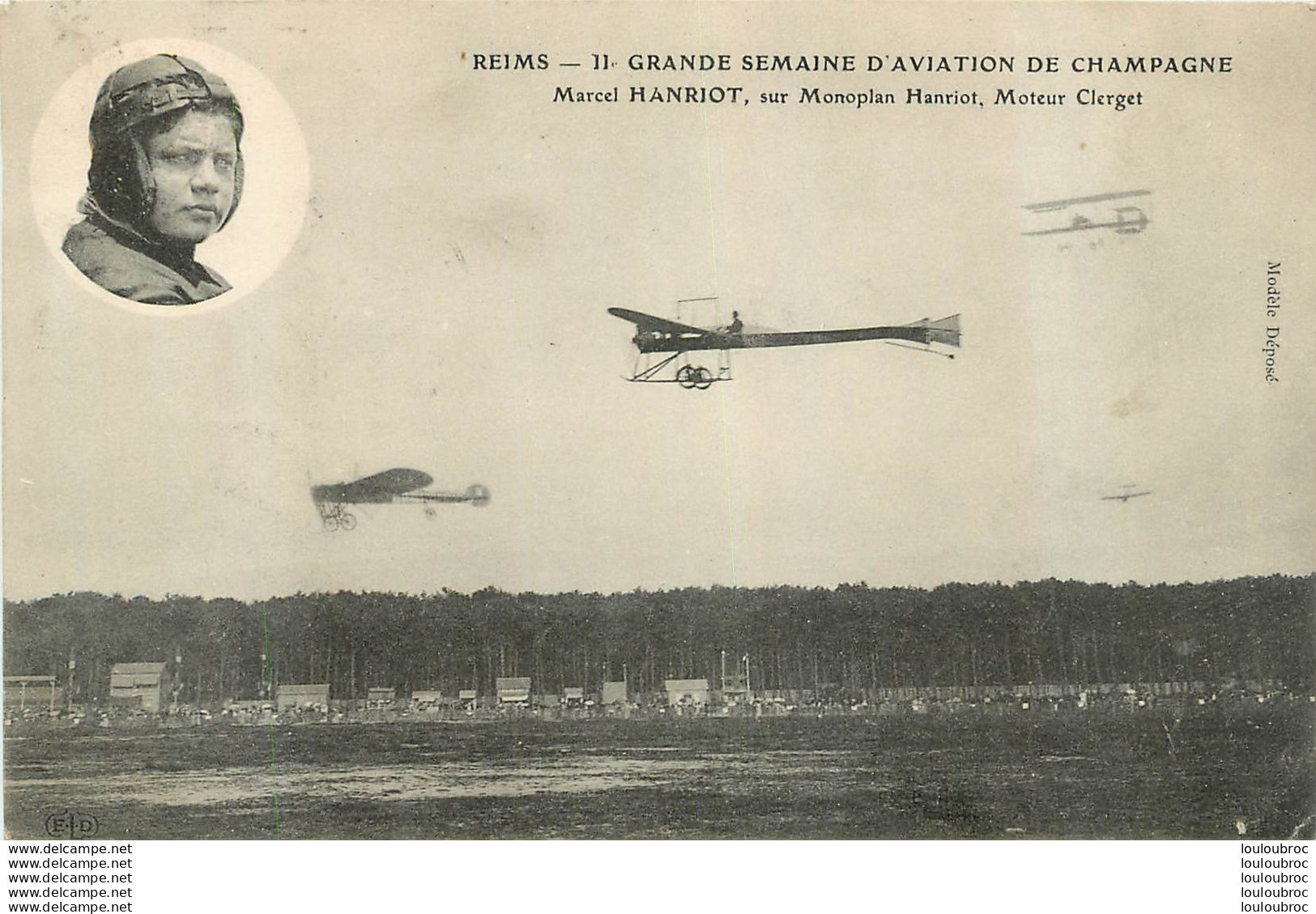 REIMS GRANDE SEMAINE D'AVIATION DE CHAMPAGNE MARCEL HANRIOT - ....-1914: Précurseurs