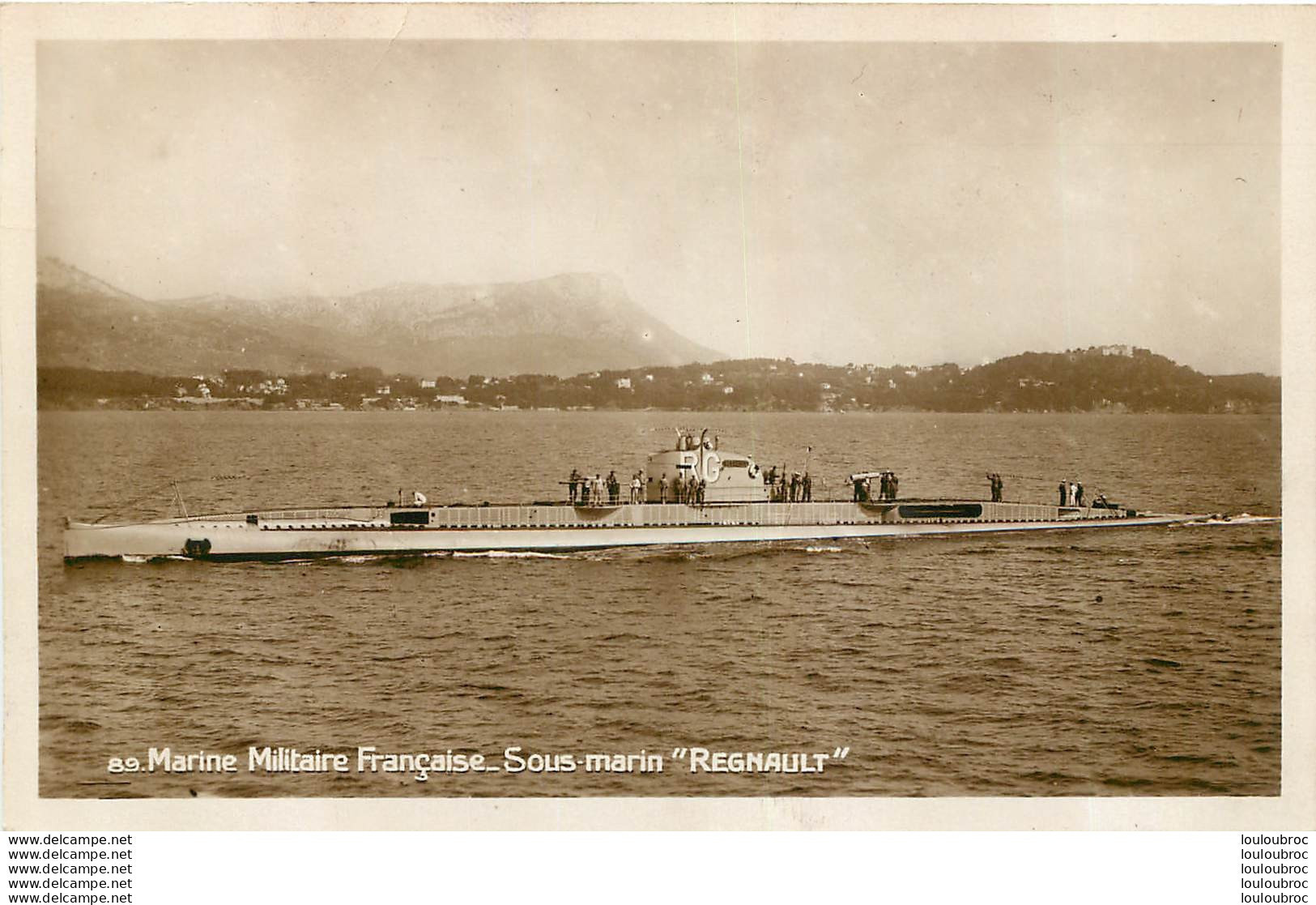 SOUS MARIN REGNAULT MARINE MILITAIRE FRANCAISE - Submarines