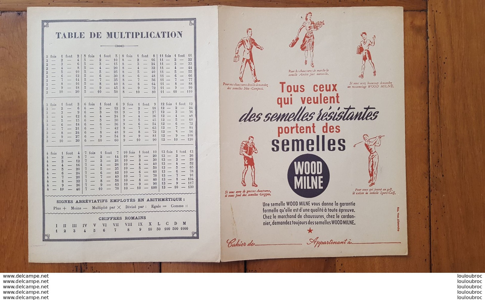 PROTEGE CAHIER WOOD MILNE LES SEMELLES RESISTANTES - Scarpe