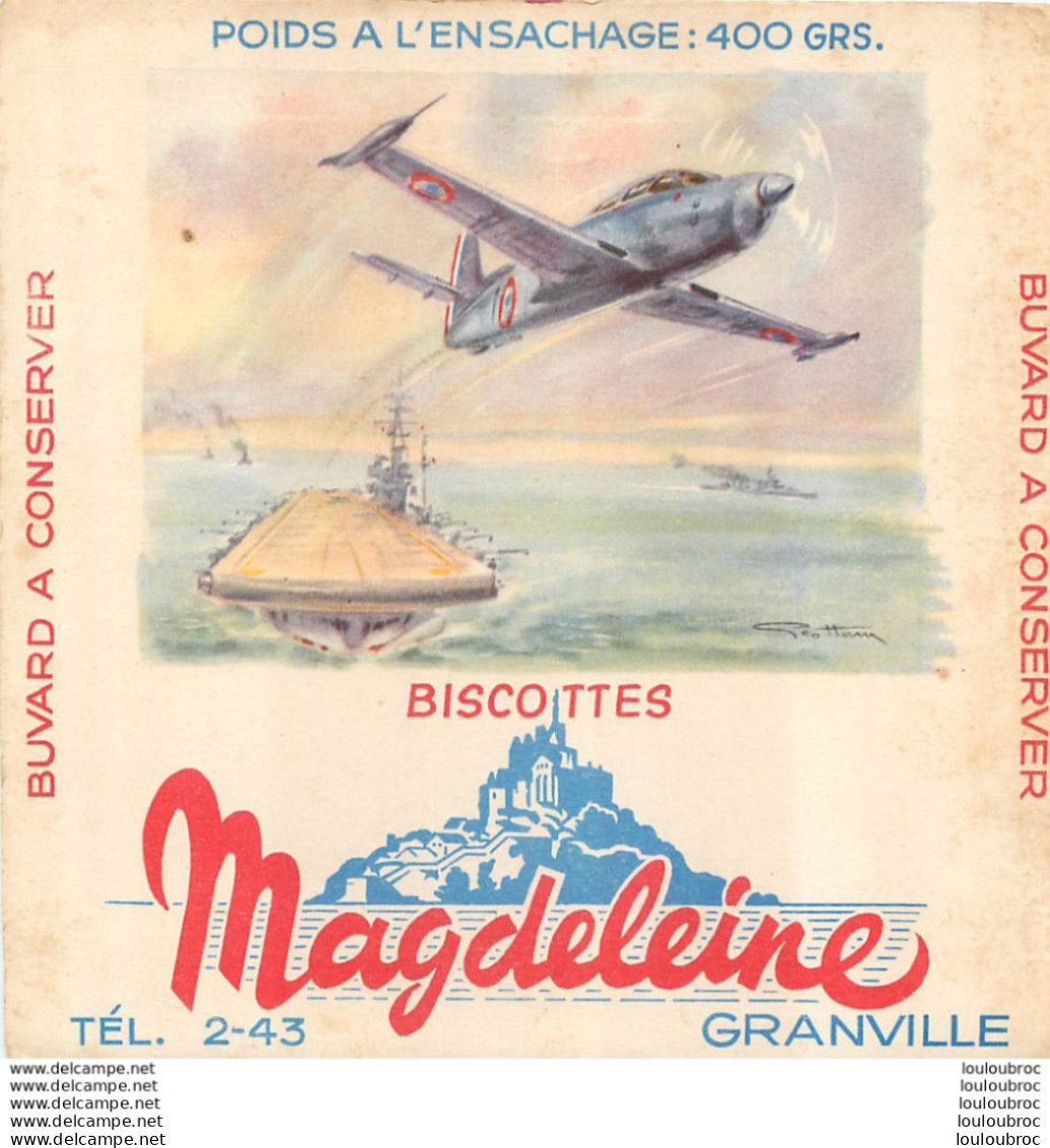 BUVARD BISCOTTES MAGDELEINE  GRANVILLE - Bizcochos