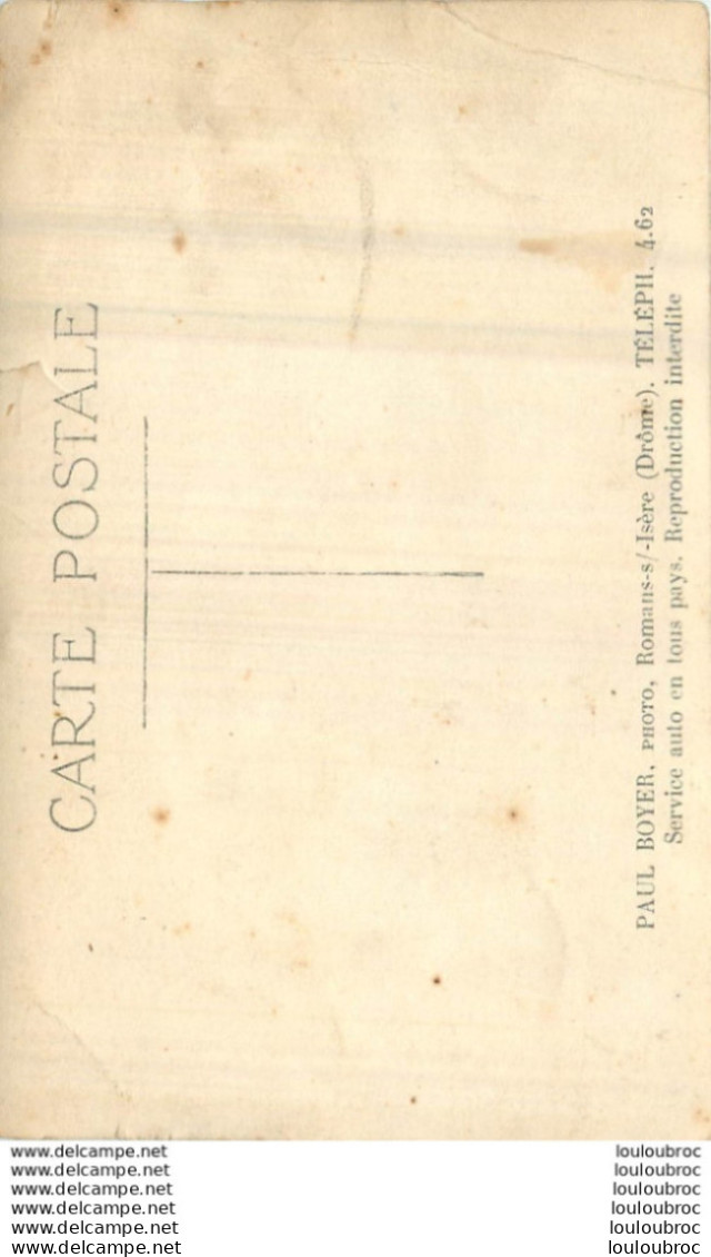 CHATUZANGE LE  GOUBET CARTE PHOTO CONSCRITS CLASSE 1927 - Altri & Non Classificati