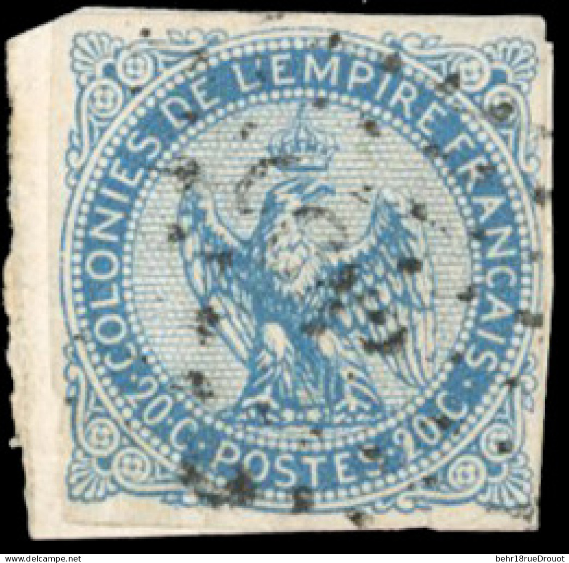 Obl. 4 - 20c. Bleu. Obl. CCN3 S/petit Fragment. TB. - Andere & Zonder Classificatie