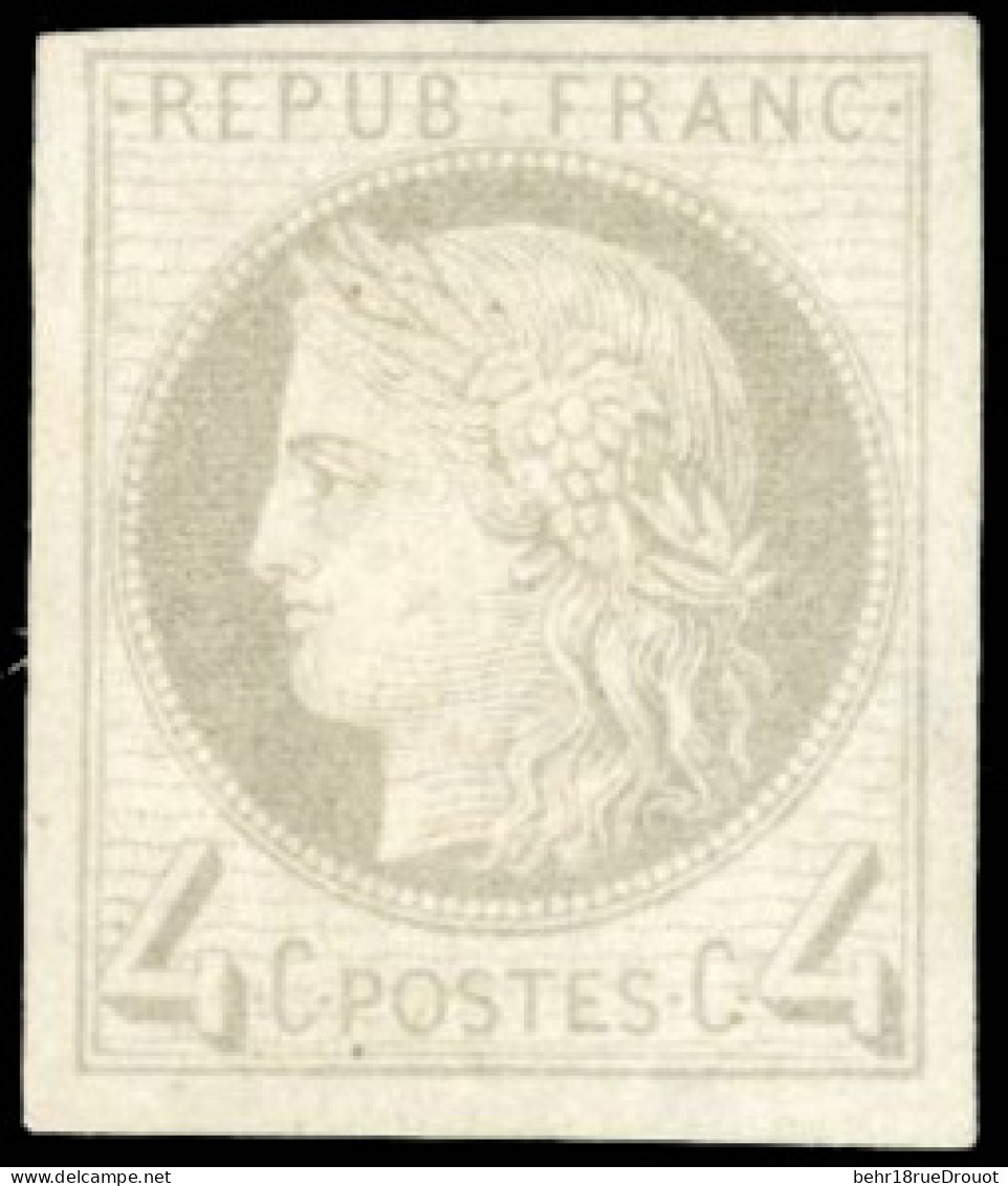 (*) 16 - Essai Du 4c. Gris. Rare Essai. SUP. - Altri & Non Classificati