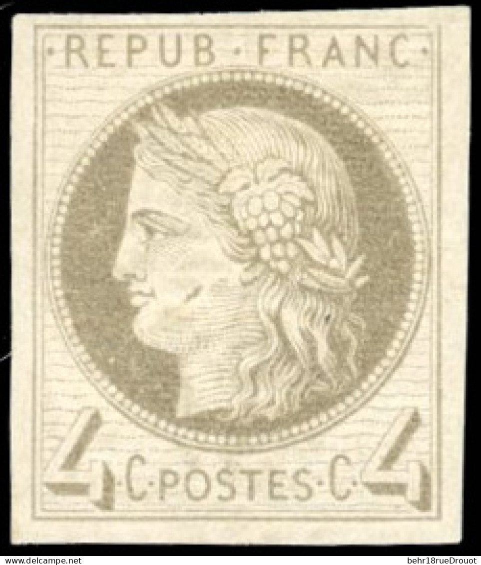 (*) 16 - Essai Du 4c. Gris. TB. - Altri & Non Classificati