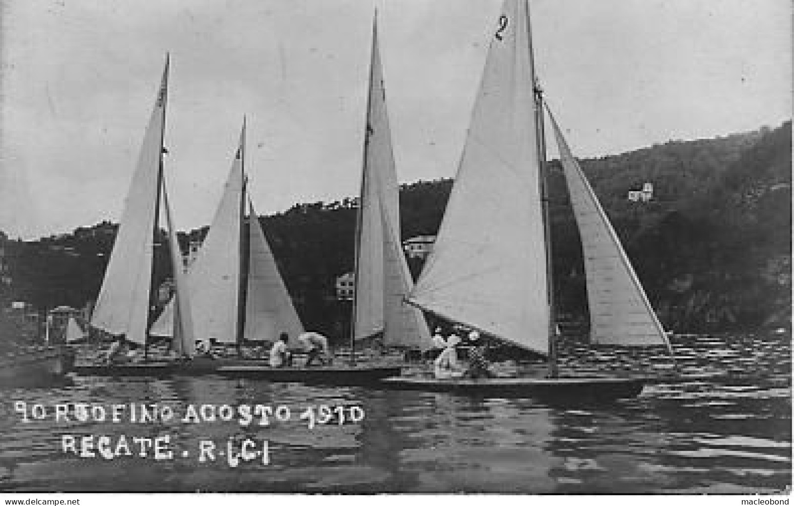 Portofino (Genova) - Regate R.J.C.I. Agosto 1910 - Genova (Genoa)