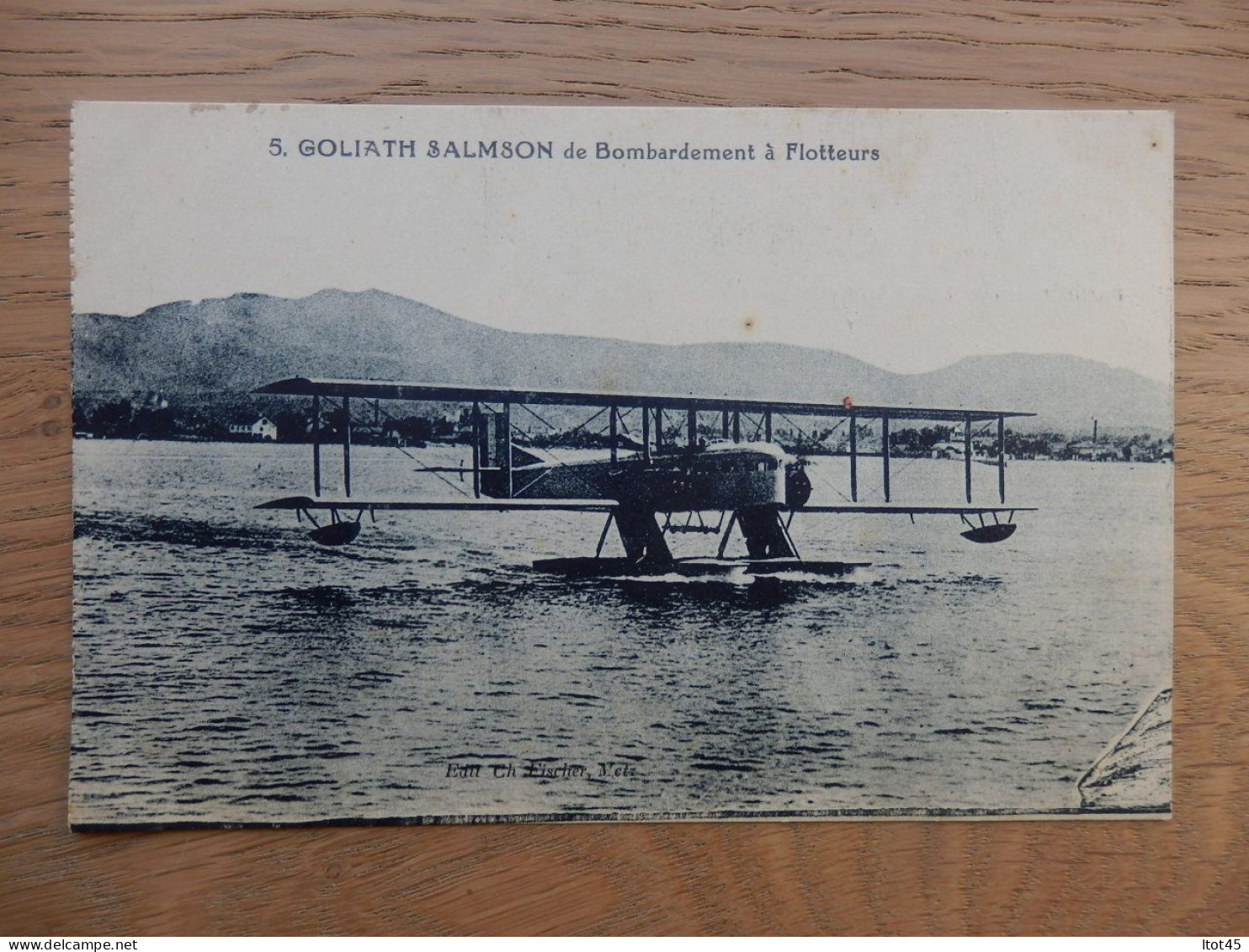 CPA AVION GOLIATH SALMSON DE BOMBARDEMENT A FLOTTEURS - 1914-1918: 1st War