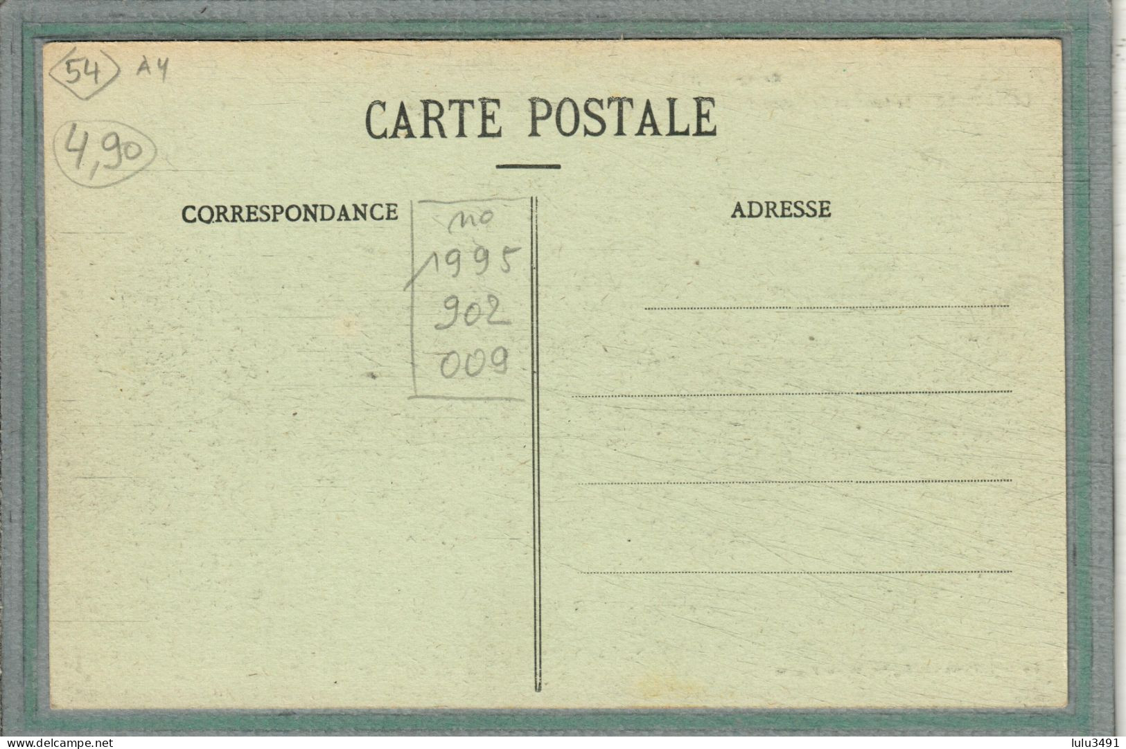 CPA (54) LUNEVILLE - Mots Clés: Hôpital, Ambulance, Auxiliaire, Complémentaire, Croix Rouge, Militaire, Temporaire -1916 - Luneville