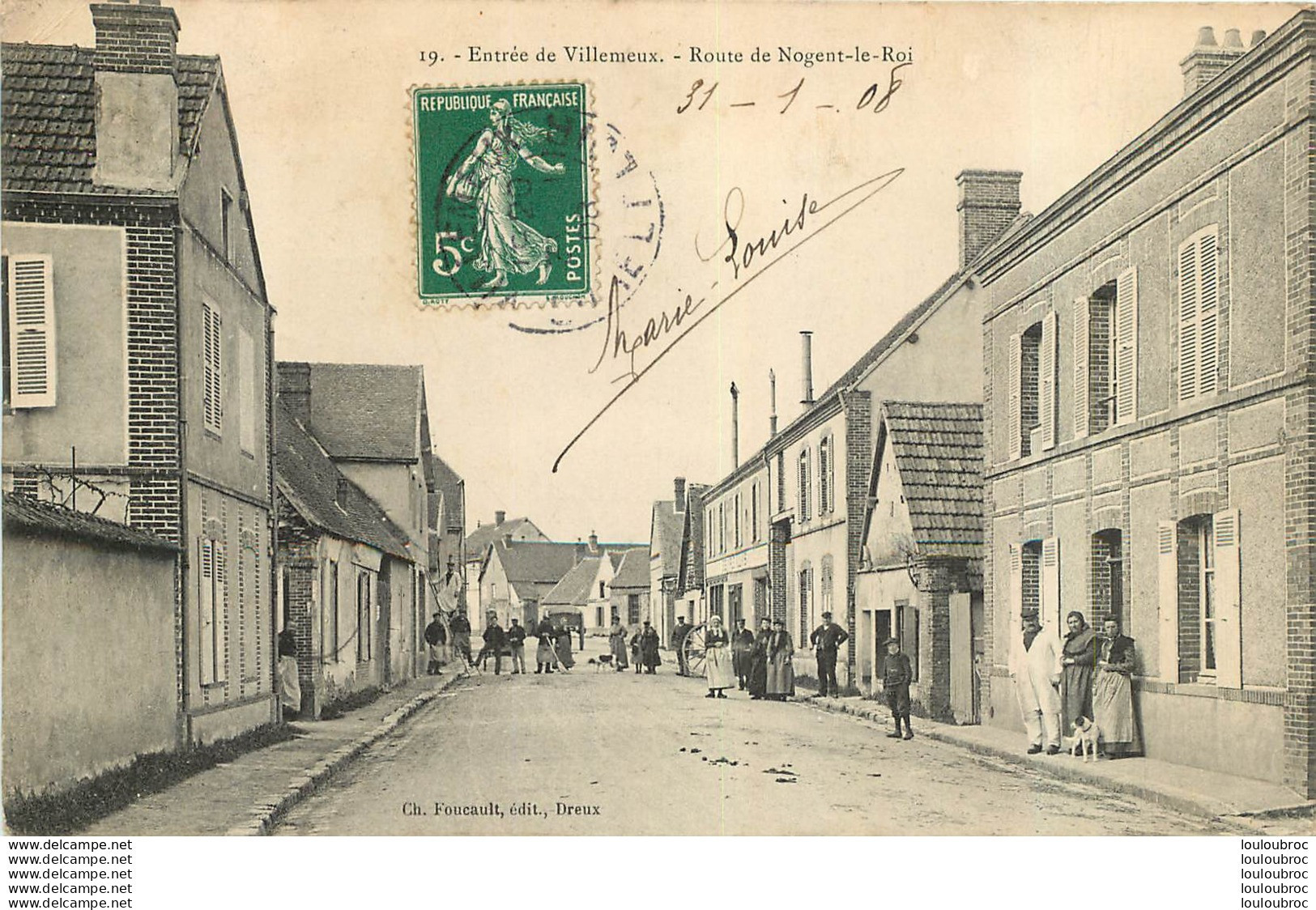 VILLEMEUX ENTREE ROUTE DE NOGENT LE ROI - Villemeux-sur-Eure