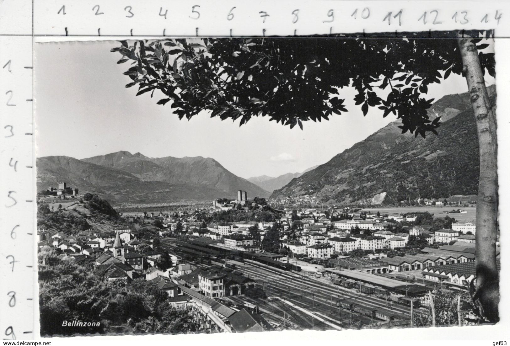 Bellinzona - Panorama Da Nord - Stazione - Bellinzone