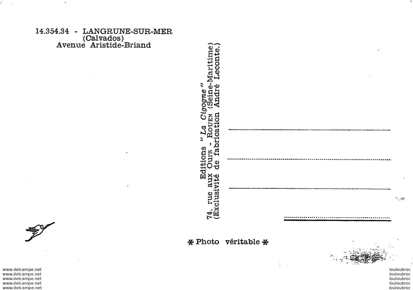 LANGRUNE SUR MER AVENUE ARISTIDE BRIAND - Sonstige & Ohne Zuordnung