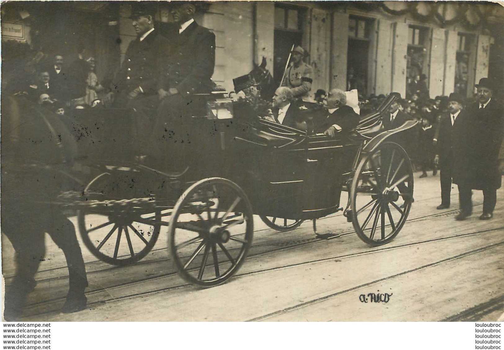 MULHOUSE CARTE PHOTO 1919  PRESIDENT DE LA REPUBLIQUE POINCARE - Mulhouse