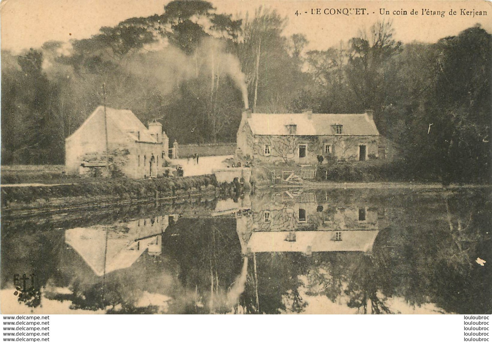 LE CONQUET  UN COIN DE L'ETANG  DE KERJEAN - Le Conquet