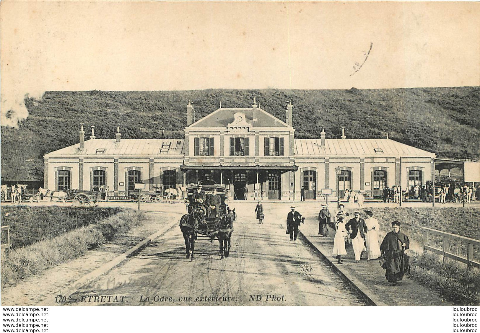 ETRETAT LA GARE VUE EXTERIEURE - Etretat