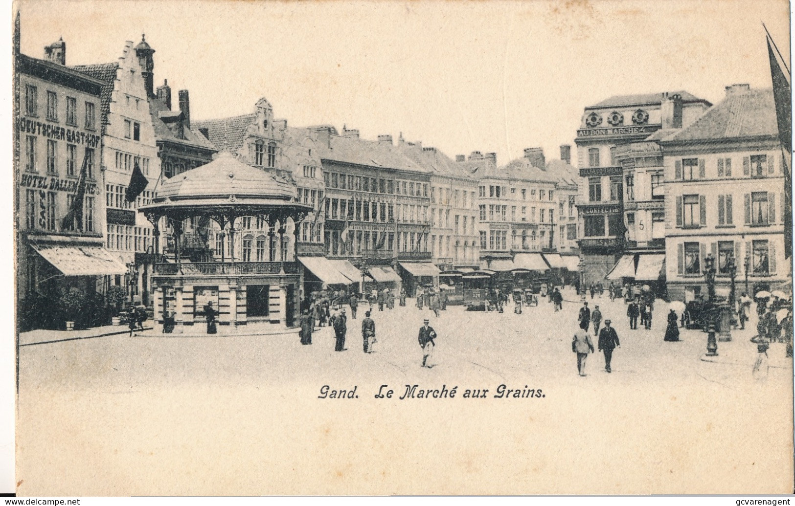 GENT   LE MARCHE AU GRAINS      ACCU TRAM   2 SCANS - Gent