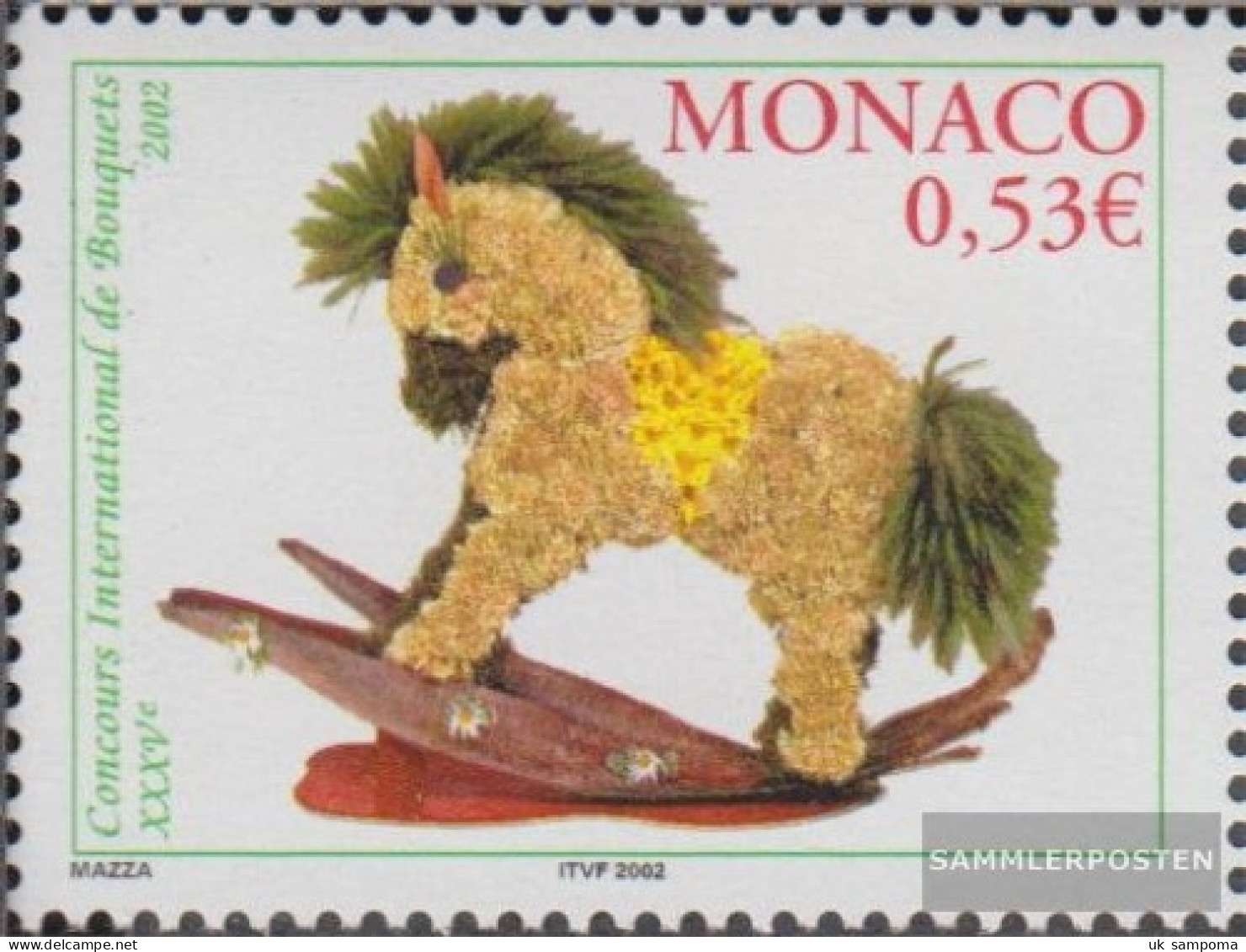 Monaco 2572 (complete Issue) Unmounted Mint / Never Hinged 2002 Blumenbinderei - Unused Stamps