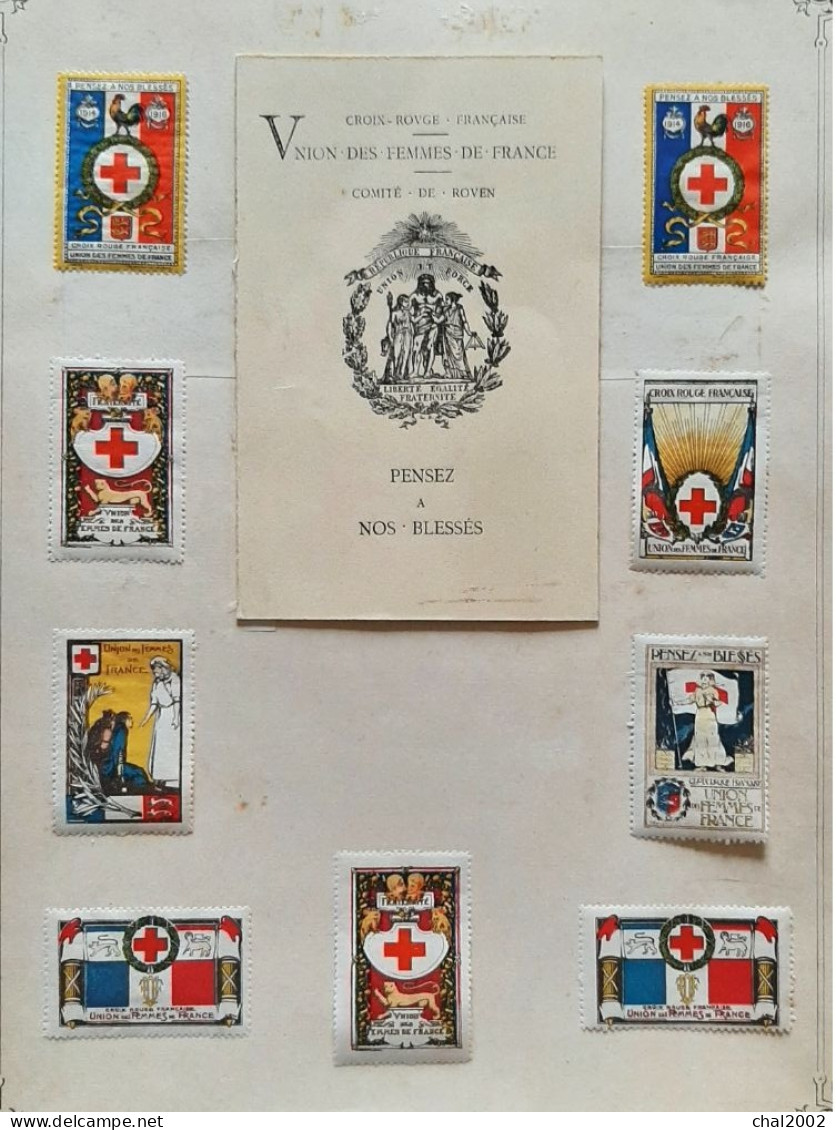 1914 1918 Croix Rouge Union Des Femmes De France - Croix Rouge
