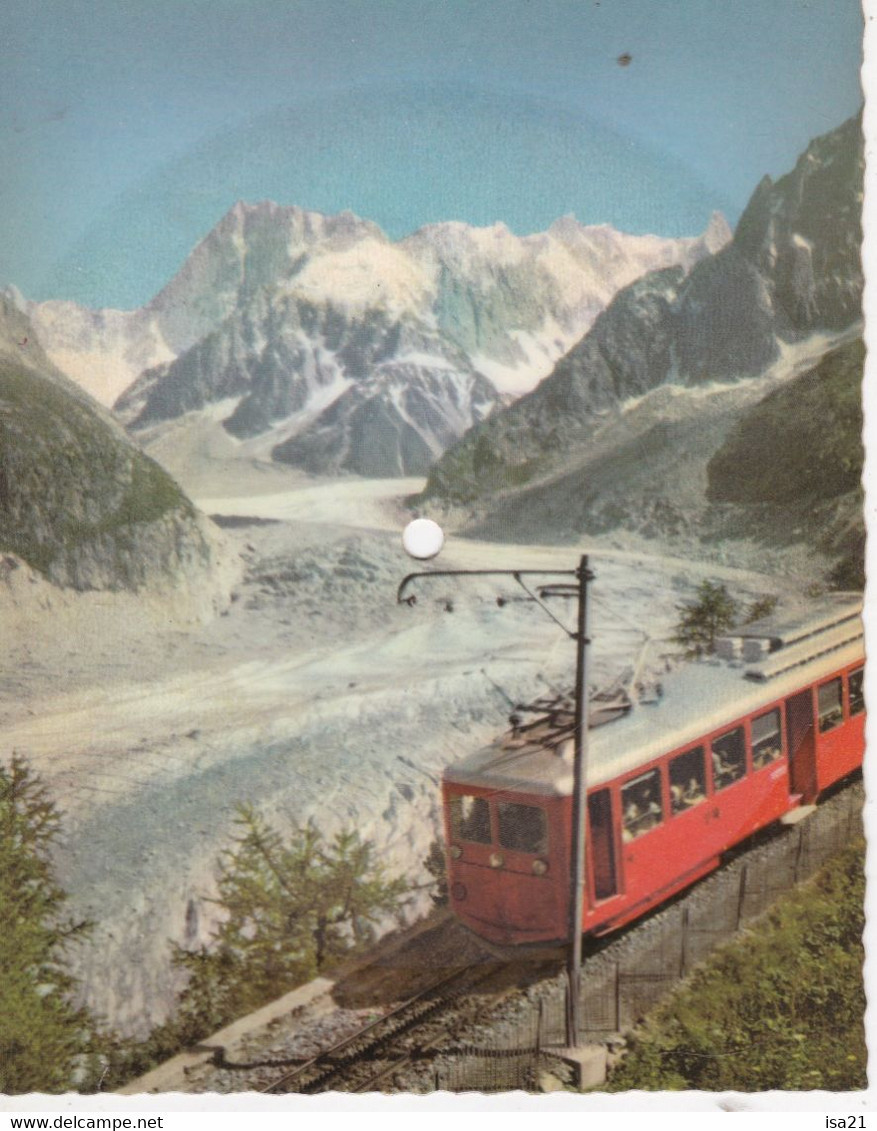 Disque Normal 45 Tours Sur Carte Postale PHONOSCOPE: LE RANCH De MARIA, La Mer De Glace CHAMONIX - Music And Musicians