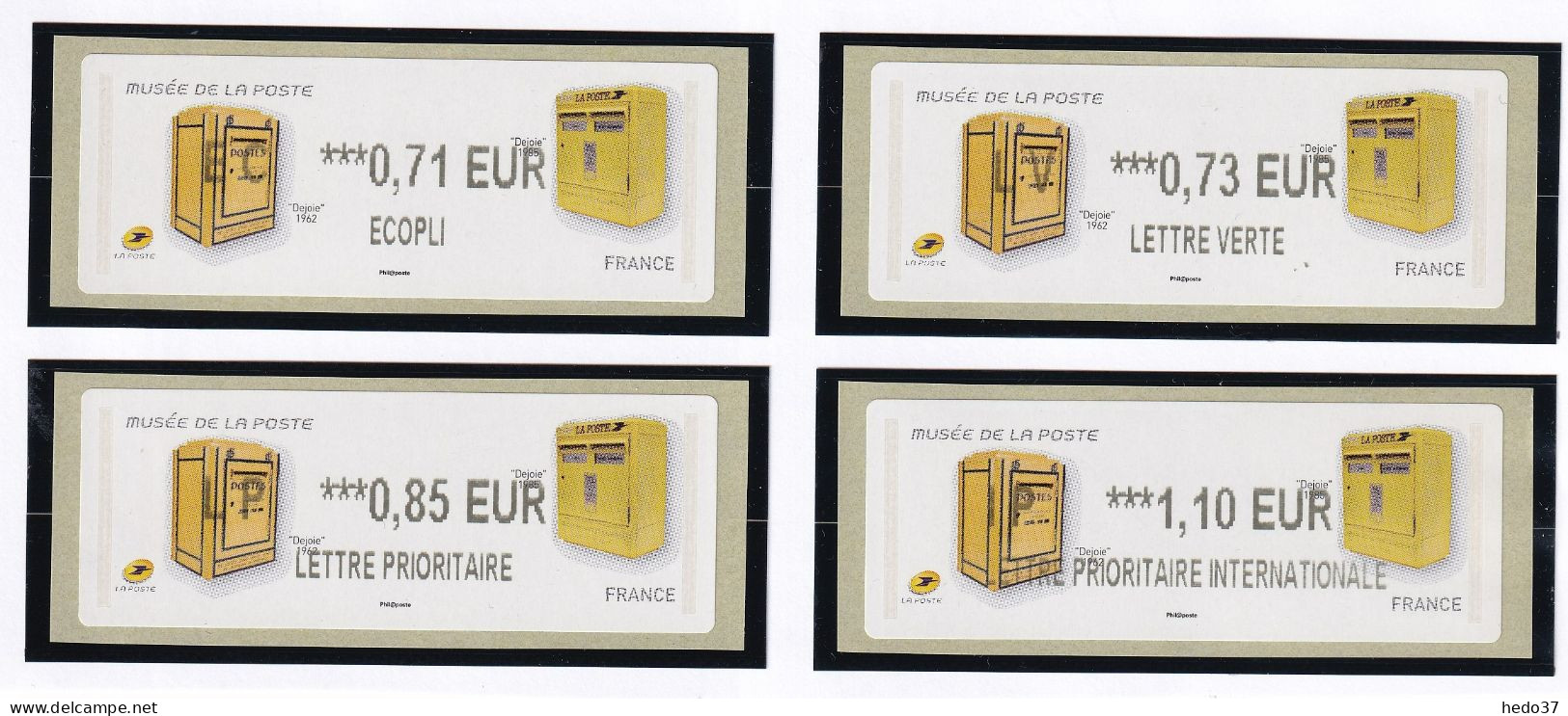 France Timbres De Distributeurs N°1221 - 4 Valeurs - Neuf ** Sans Charnière - TB - 2010-... Illustrated Franking Labels