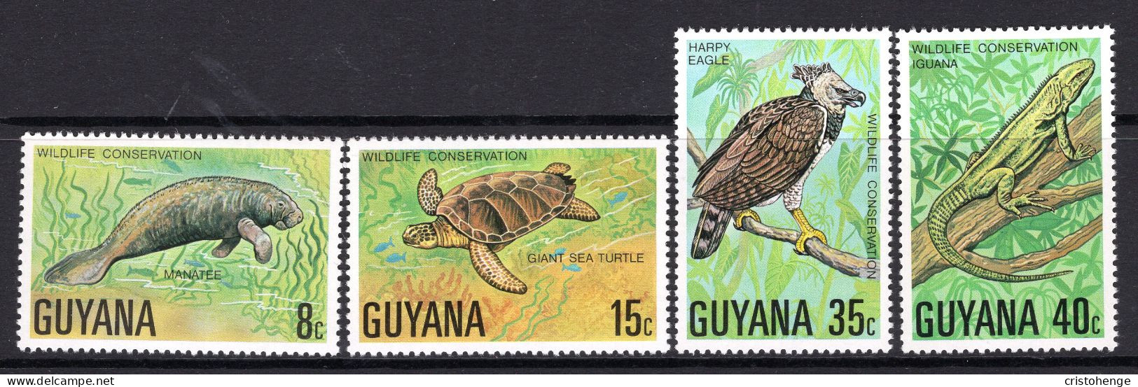 Guyana 1978 Wildlife Conservation Set MNH (SG 685-688) - Guyane (1966-...)