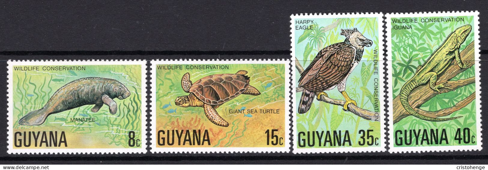 Guyana 1978 Wildlife Conservation Set HM (SG 685-688) - Guyana (1966-...)