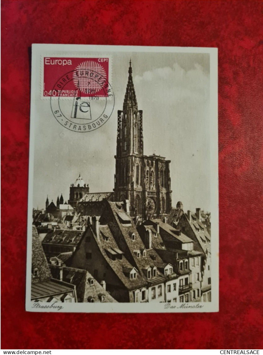 Carte Fdc Maxi 1970 STRASBOURG FOIRE EUROPEENNE EUROPA - 1970-1979