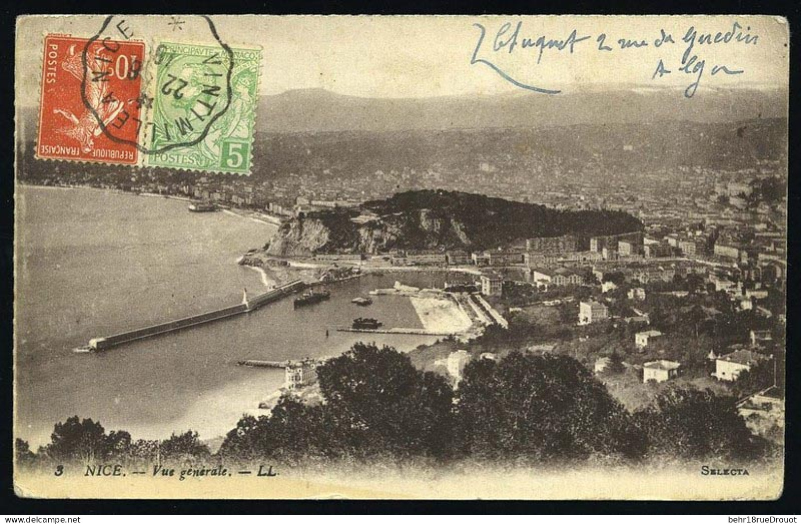 Obl. 21 - + FRANCE N°138 Obl. S/carte Postale Frappée Du CàD De VINTIMILLE A NICE Du 22 Juin 1918 à Destination De PARIS - Other & Unclassified