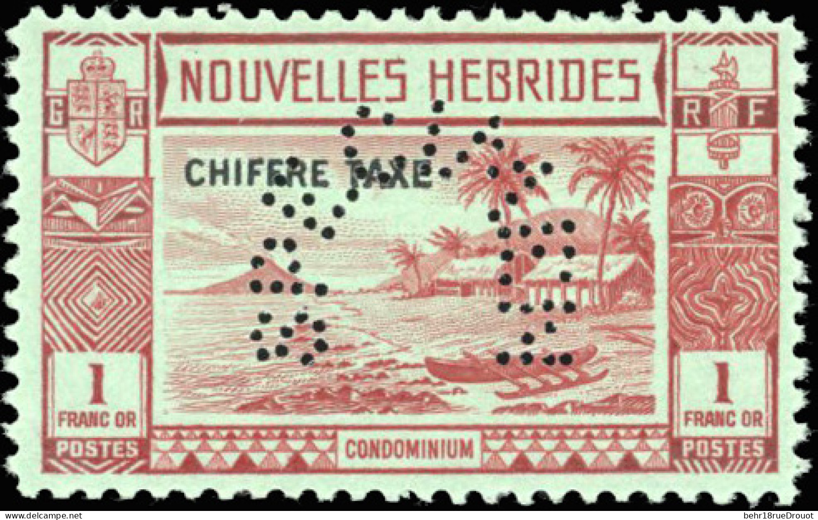 * 11/ 15 - Timbres-Taxe. Série De 5 Valeurs Surchargée SPECIMEN. (SG#65/69 - C.200£). SUP. - Otros & Sin Clasificación