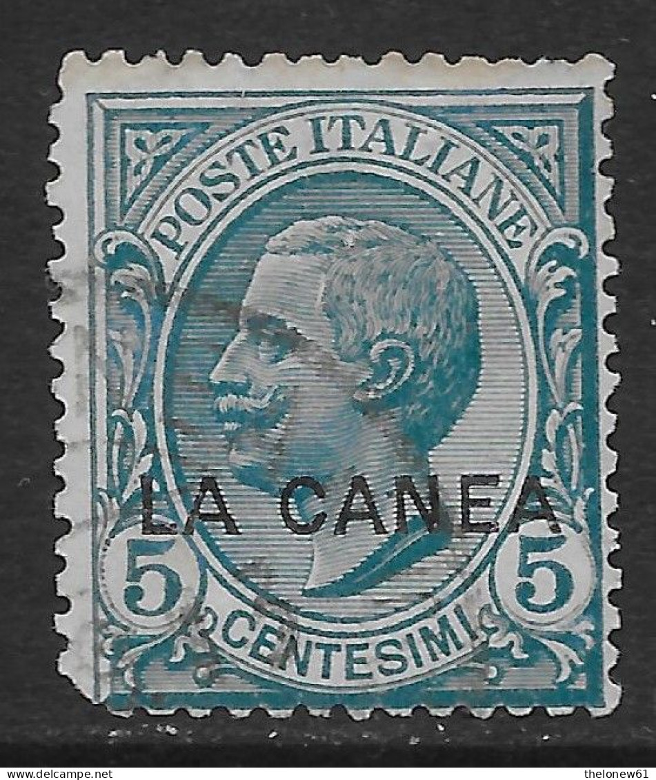 Italia Italy 1907 Estero La Canea Leoni C5 Sa N.14 US - La Canea