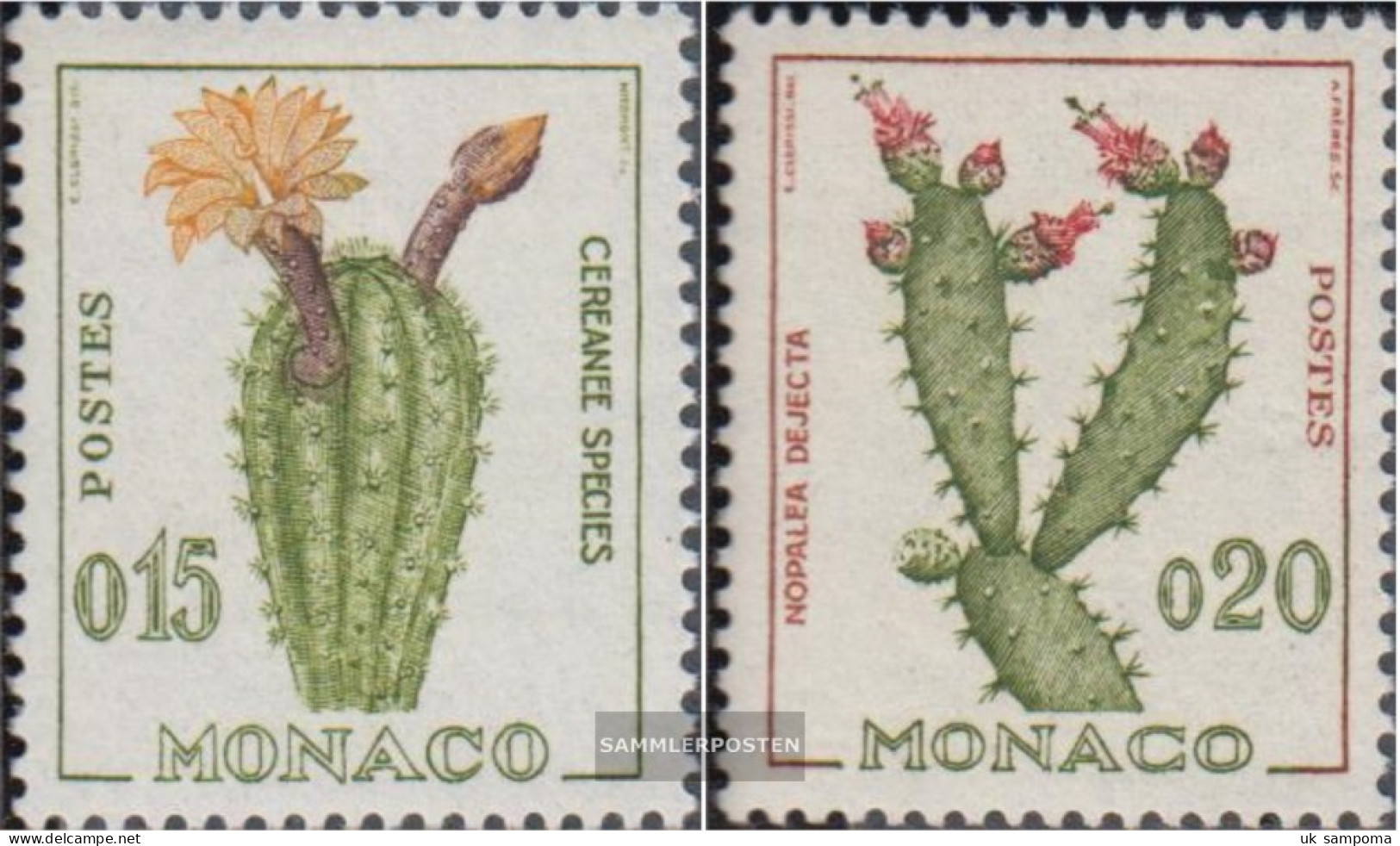 Monaco 649-650 (complete Issue) Unmounted Mint / Never Hinged 1960 Cacti - Ungebraucht