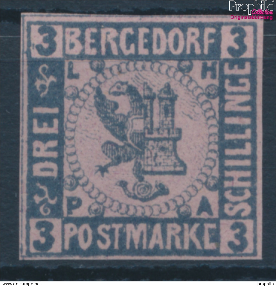 Bergedorf 4ND Neu- Bzw. Nachdruck Postfrisch 1887 Wappen (10342309 - Bergedorf