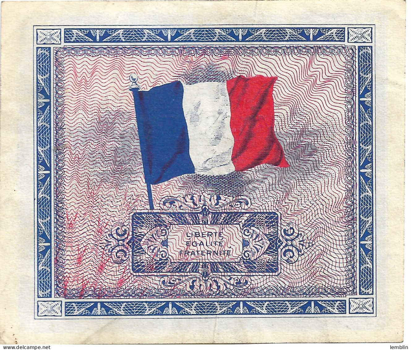 FRANCE - 2 ET 5 FRANCS DRAPEAU 1944 - 1944 Vlag/Frankrijk