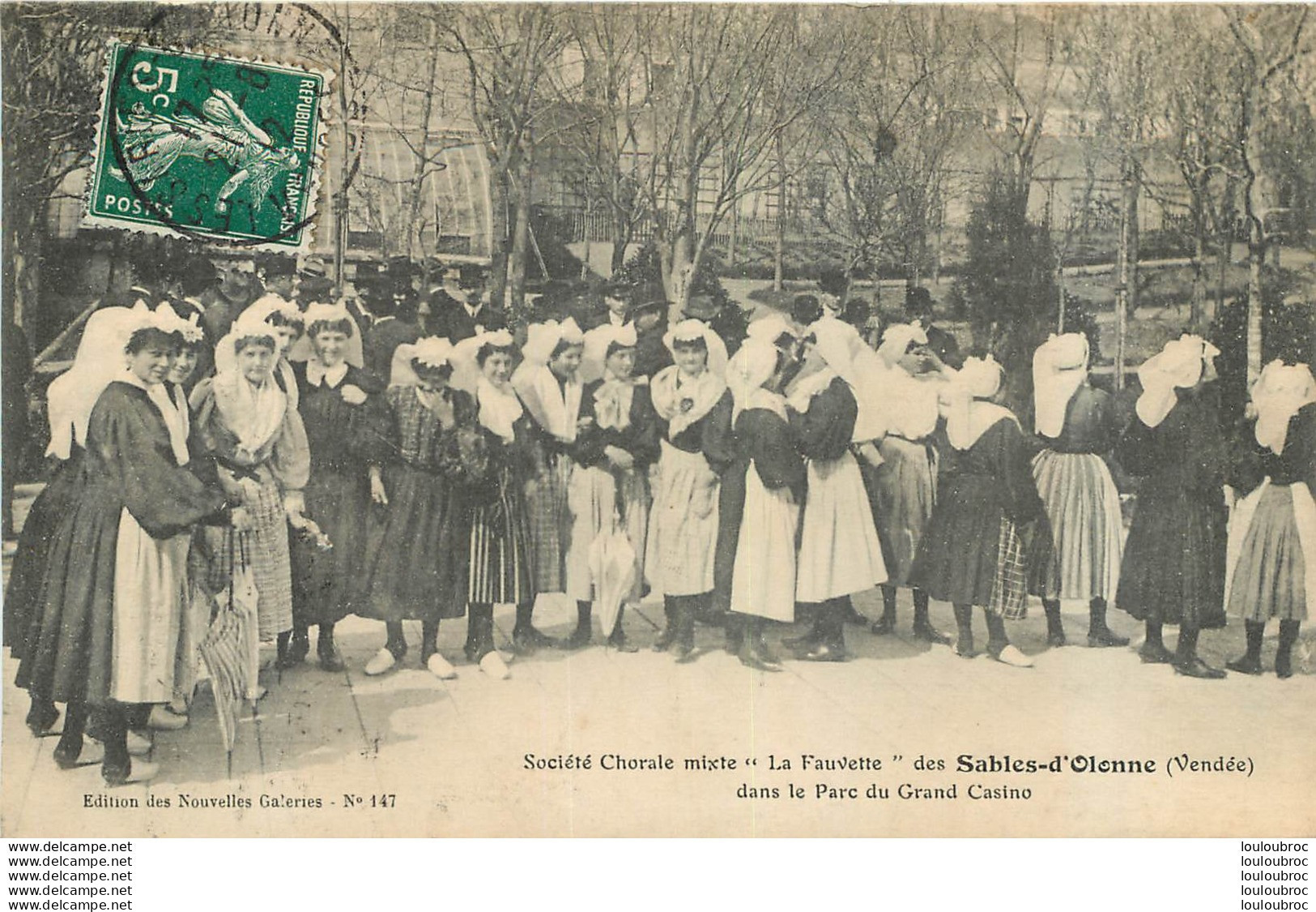 LES SABLES D'OLONNE  SOCIETE CHORALE MIXTE  LA FAUVETTE - Sables D'Olonne