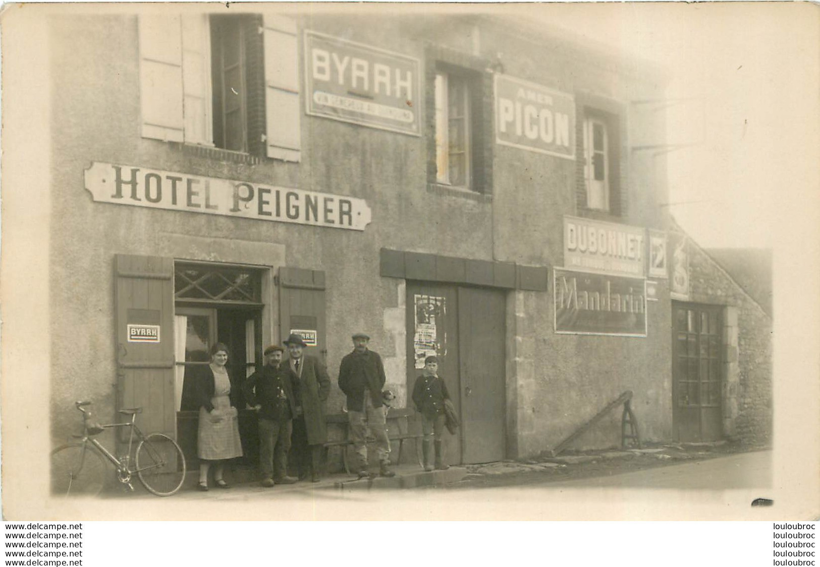 BUSSIERE POITEVINE  CARTE PHOTO HOTEL PEIGNER HOTEL DE LA POSTE - Bussiere Poitevine