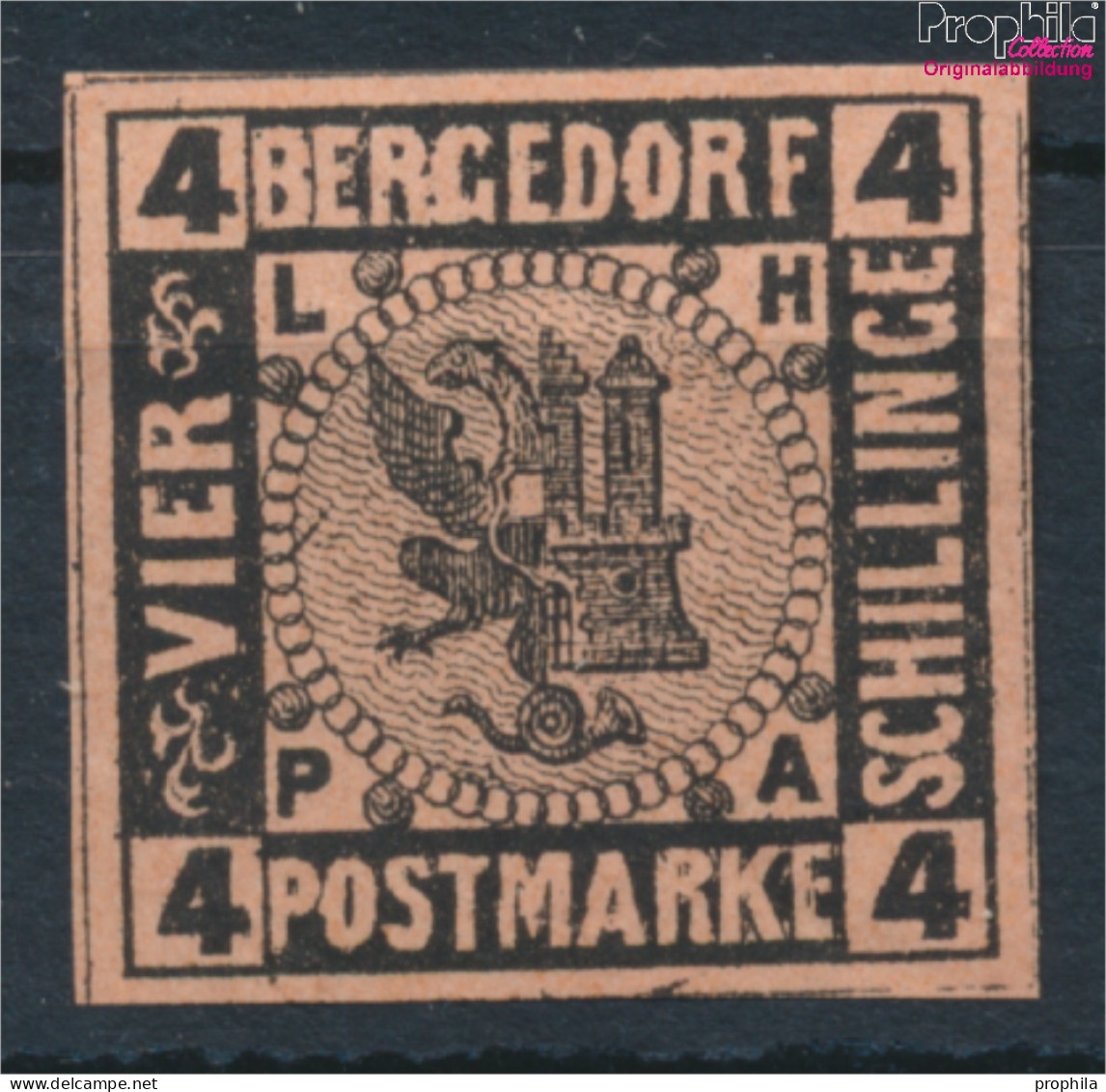 Bergedorf 5ND Neu- Bzw. Nachdruck Postfrisch 1887 Wappen (10348789 - Bergedorf