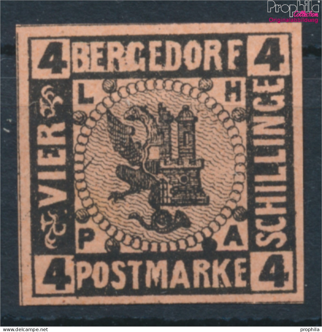 Bergedorf 5ND Neu- Bzw. Nachdruck Postfrisch 1887 Wappen (10348793 - Bergedorf