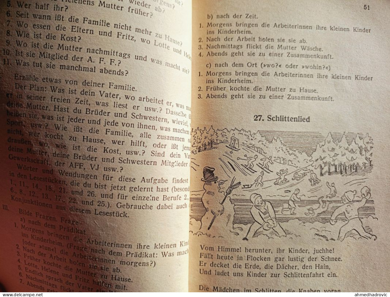 Njemacka Vjezbanica 1952 Godina Za Skolsku 1952 Godinu /Deutsch-Übungsheft Für Die Oberschuljahre 1952 - Alte Bücher