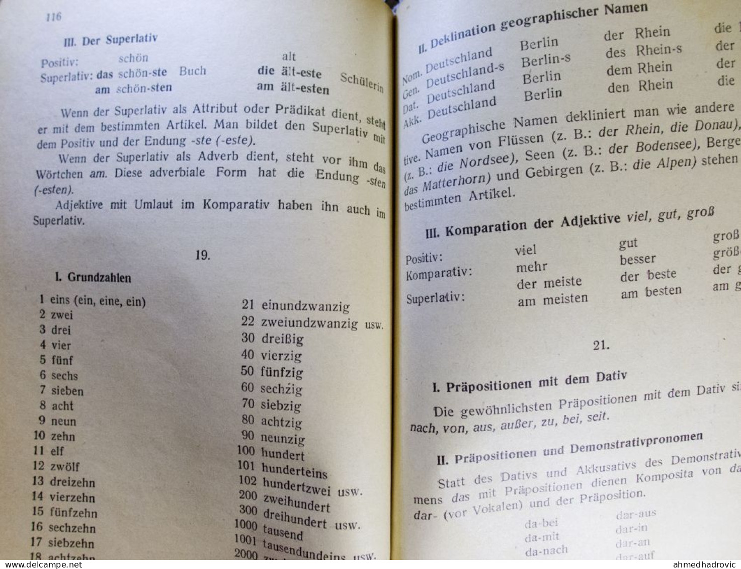 Njemacka Vjezbanica 1952 Godina Za Skolsku 1952 Godinu /Deutsch-Übungsheft Für Die Oberschuljahre 1952 - Libri Vecchi E Da Collezione