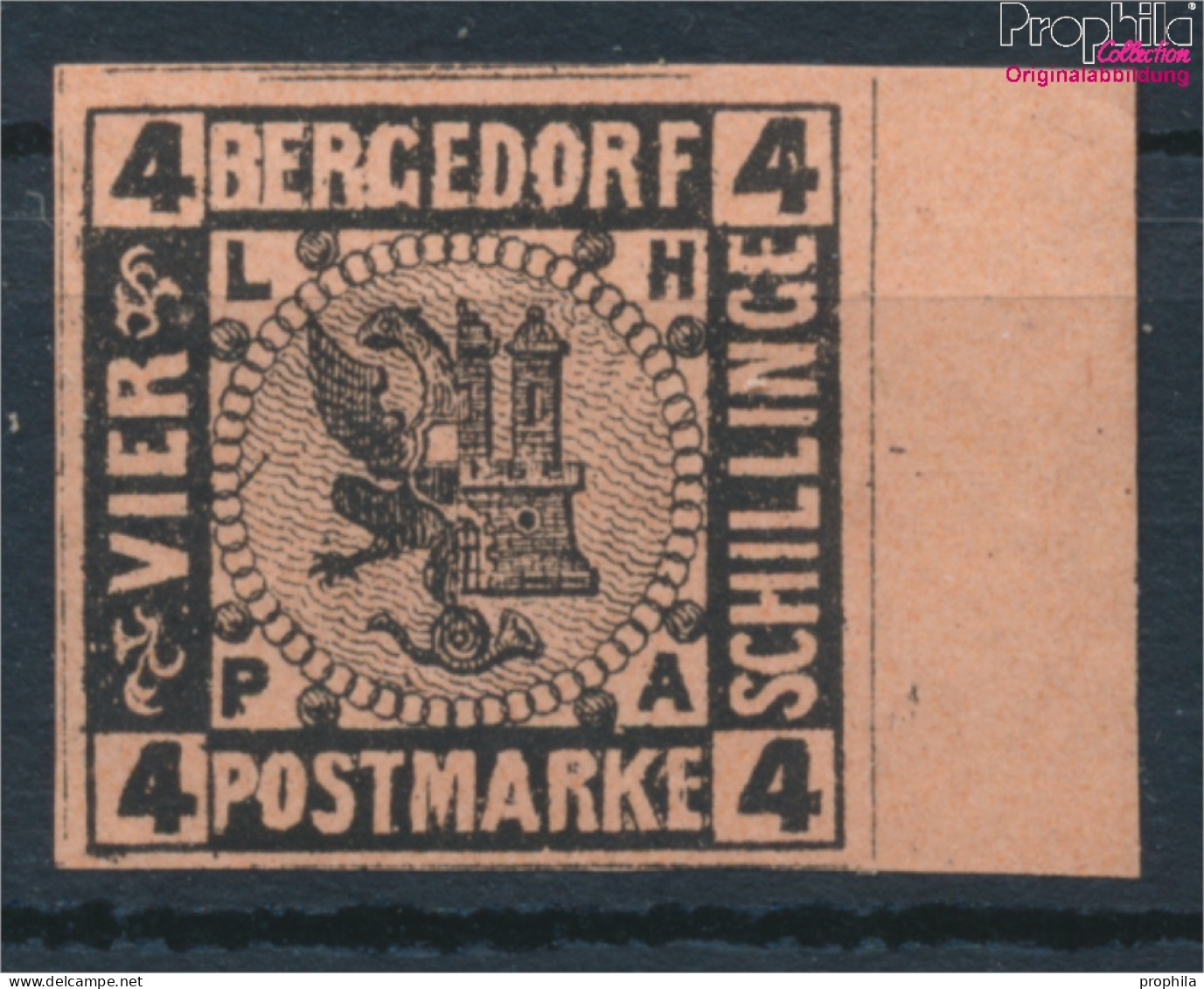 Bergedorf 5ND Neu- Bzw. Nachdruck Postfrisch 1887 Wappen (10348794 - Bergedorf