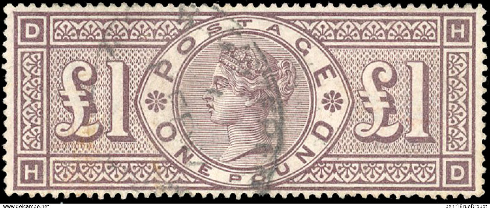 Obl. SG#185 - 1£. Brown-lilac. Lightly Cancelled. VF. - Other & Unclassified