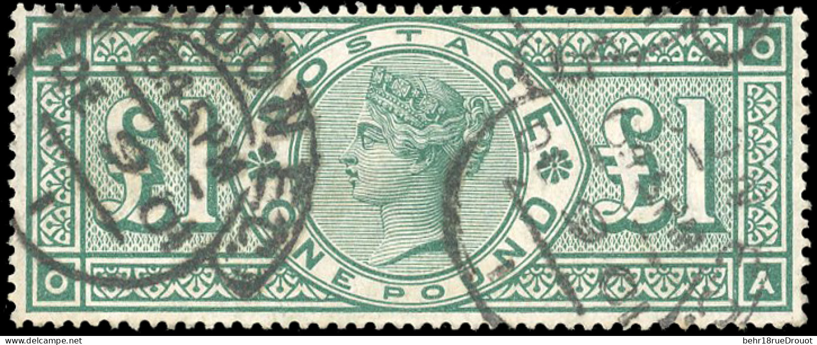 Obl. SG#212 - 1£. Green. Unused. F. - Autres & Non Classés