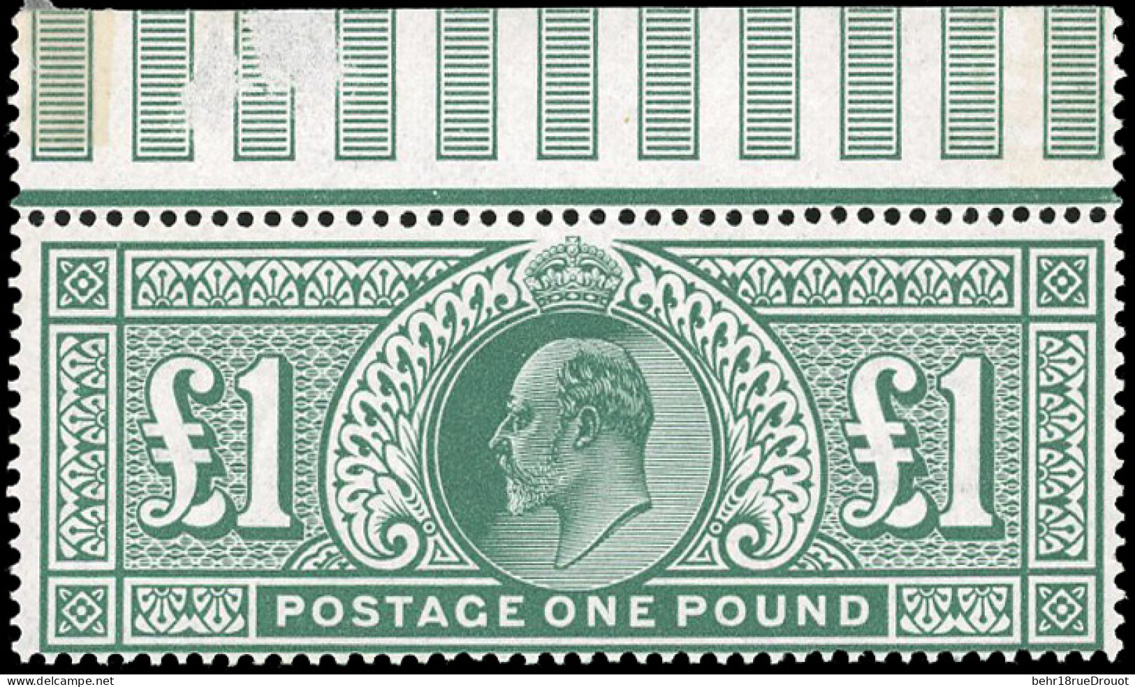 * SG#320 - 1£. Deep-green. Lightly Hinged. VF. - Autres & Non Classés